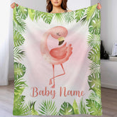 Custom Baby Animals Blanket Gift for Baby Girls Boys - Famingo